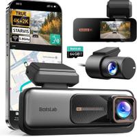 Dashcam 4k, Fronte+Retro WiFi GPS ADAS WDR 