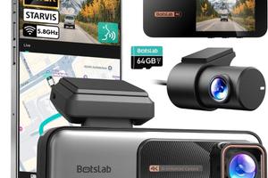 Dashcam 4k, Fronte+Retro WiFi GPS ADAS WDR 