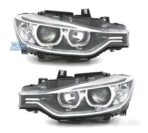 FARI BMW F30 31 11-15 OCCHI ANGEL LED FONDO NERO