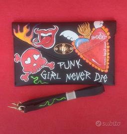 Borsetta fashion Punk Rock dipinta a mano