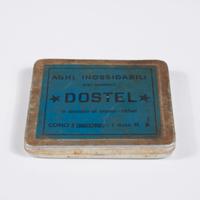 Scatola metallica aghi inossidabili Dostel anni 50