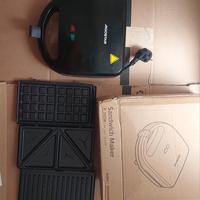 Sandwich Maker 3 in 1 Aigostar  Piastra, Waffle, g
