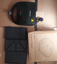 Sandwich Maker 3 in 1 Aigostar  Piastra, Waffle, g