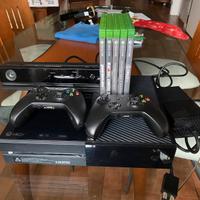 Xbox one + due controller + kinect + 5 giochi