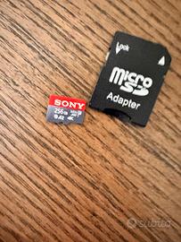 Microsd scheda memoria sony 256gb con adattatore
