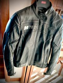 Giubbino unisex in pelle da moto