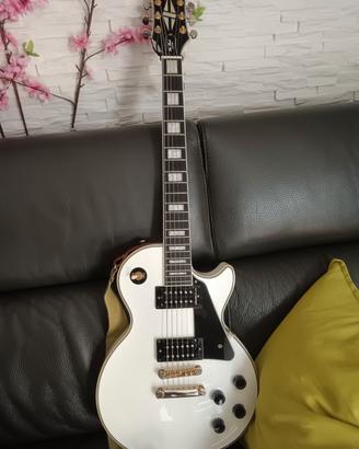 epiphone les paul custom white alpine 
