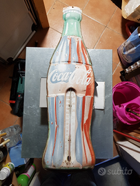 Insegna termometro in lamiera coca cola