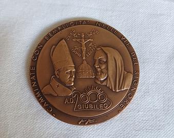 Medaglia Papa Più Padre Pio usata