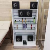 Mobile design vetro e metallo - espositore moderno