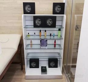 Mobile design vetro e metallo - espositore moderno