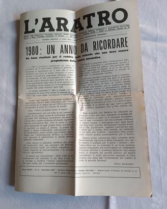 L'aratro n. 11 novembre 1980