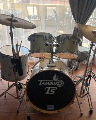 Batteria tamburo t5 silver