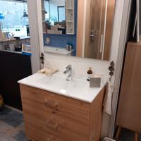 Mobile bagno a terra con 3 cassettoni