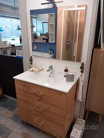 Mobile bagno a terra con 3 cassettoni