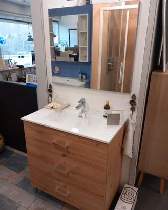 Mobile bagno a terra con 3 cassettoni