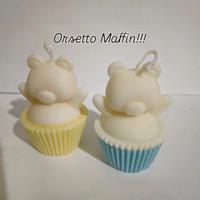 bomboniera Teddy muffin 