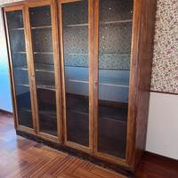 Grande libreria Italiana Vintage in noce anni ‘50