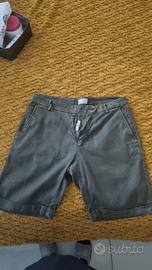 pantaloncino uomo in lino verde