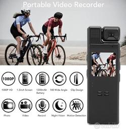 Body Cam HD 4K Night vision 180° Videoregistratore