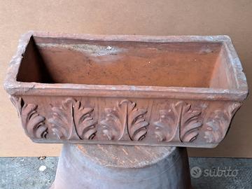 Vaso rettangolare terracotta 