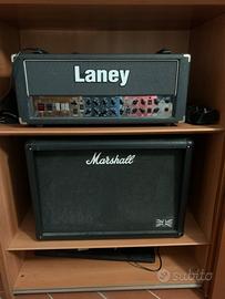 Testata Laney VH100R e cassa Marshall