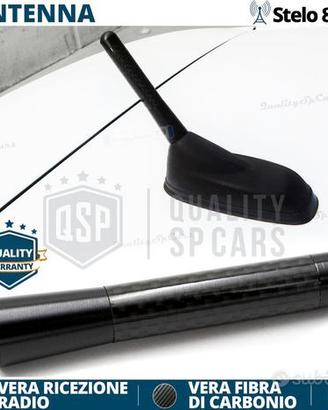 ANTENNA CORTA 8CM per MAZDA in FIBRA DI CARBONIO