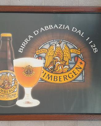 Quadro Birra Grimbergen Insegna 76x56cm da Bar Pub
