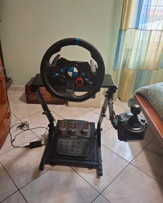 Postazione Logitech G29 + Cambio Shifter + Stand C