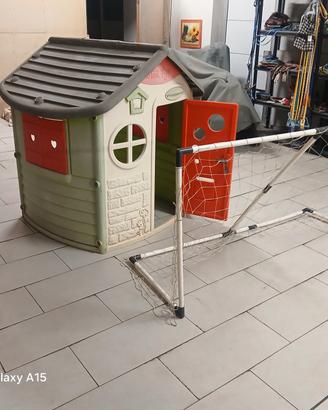 Giochi da giardino Casetta Smoby e Porta da calcio