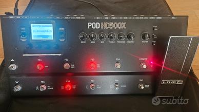 Line6 Pod Hd 500 x pedaliera