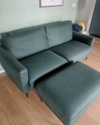 Divano 4 posti con pouf Poltronesofa 
