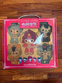 set mascotte olimpiadi Pechino 2008, originali