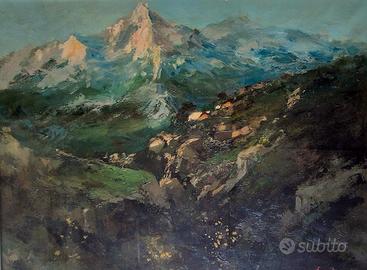 quadro ad olio Gran Sasso d'Italia 