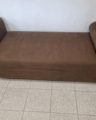 Divano sfoderabile marrone Ikea 