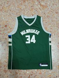 CANOTTA NBA UOMO NIKE MILWAUKEE TAGLIA L 