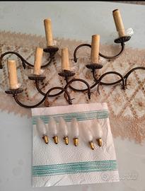 Applique da parete stile classico a 6 luci