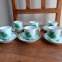 Set caffè Herend Apponi Green