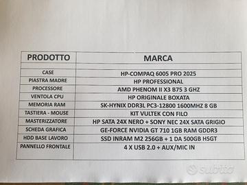 Computer Fisso Hp-Compaq