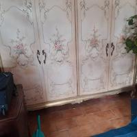 armadio e comò, anni '50, stile veneziano