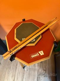 X2 Pad Allenamento Evans RealFeel, asta, bacchette