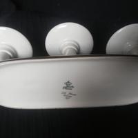 coppia porta candele in porcellana