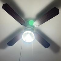 Lampadario con pale e punto luce