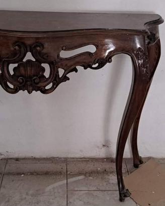 Consolle da Ingresso  in Legno Stile Barocco