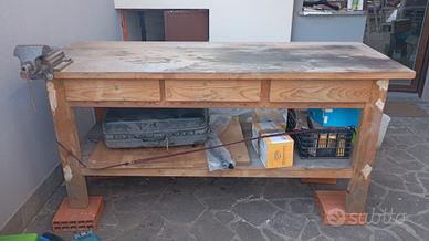tavolo / banco da lavoro in massello 
