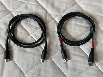 Coppia Cavi Midi, 1.40 m, usati solo in studio
