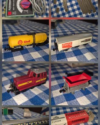 Modellismo ferrovia trenino Fleischmann Piccolo N