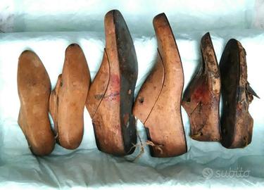 Lotto 3 paia di forme scarpe anni 40-50 ciabattino