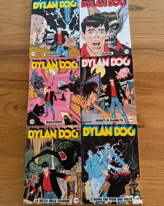 Dylan Dog lotto 6 fumetti originali anni 90