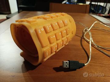 Tastiera portatile di gomma rotolabile